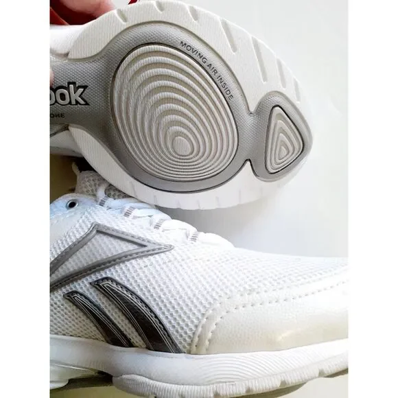 NWT Reebok White & Gray Easytone Athleisure Sneakers Size USA Size 6.5 - Picture 13 of 17